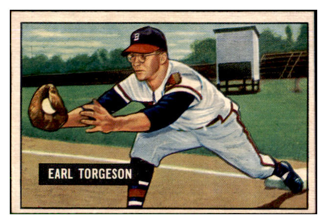 1951 Bowman Baseball #099 Earl Torgeson Braves EX-MT 492586