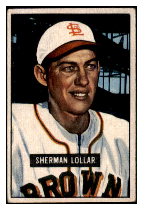 1951 Bowman Baseball #100 Sherm Lollar Browns VG 492587