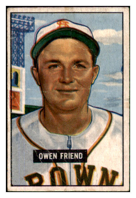1951 Bowman Baseball #101 Owen Friend Browns VG-EX 492588