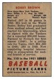 1951 Bowman Baseball #110 Bobby Brown Yankees EX 492596