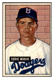 1951 Bowman Baseball #117 Eddie Miksis Dodgers EX-MT 492604