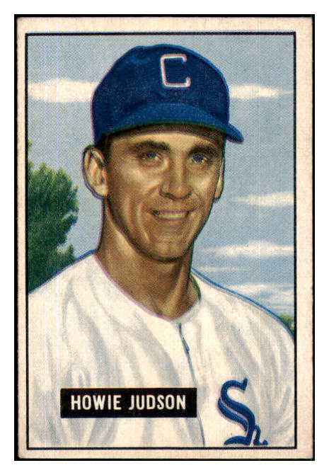 1951 Bowman Baseball #123 Howie Judson White Sox EX 492608