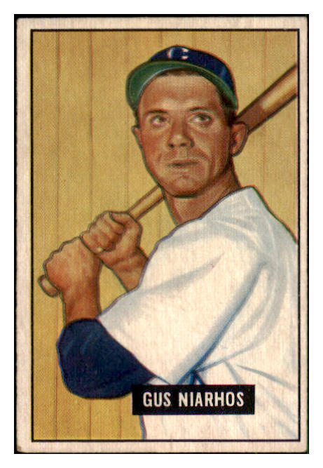 1951 Bowman Baseball #124 Gus Niarhos White Sox VG-EX 492609