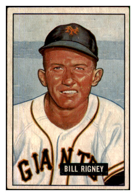 1951 Bowman Baseball #125 Bill Rigney Giants VG-EX 492610