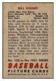 1951 Bowman Baseball #125 Bill Rigney Giants VG-EX 492610