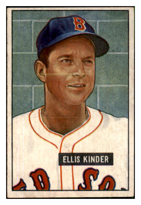 1951 Bowman Baseball #128 Ellis Kinder Red Sox EX 492611