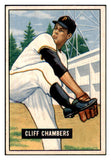 1951 Bowman Baseball #131 Cliff Chambers Pirates EX 492614