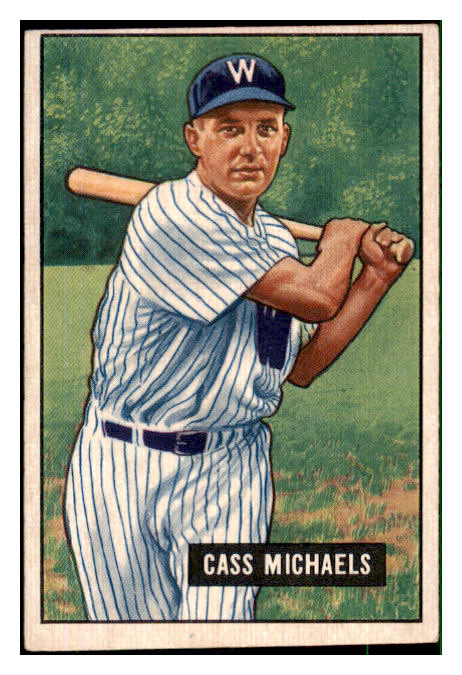 1951 Bowman Baseball #132 Cass Michaels Senators VG-EX 492615