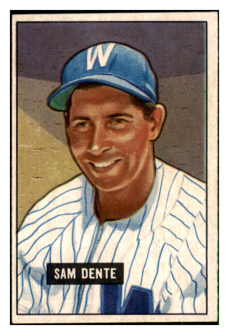 1951 Bowman Baseball #133 Sam Dente Senators EX-MT 492616