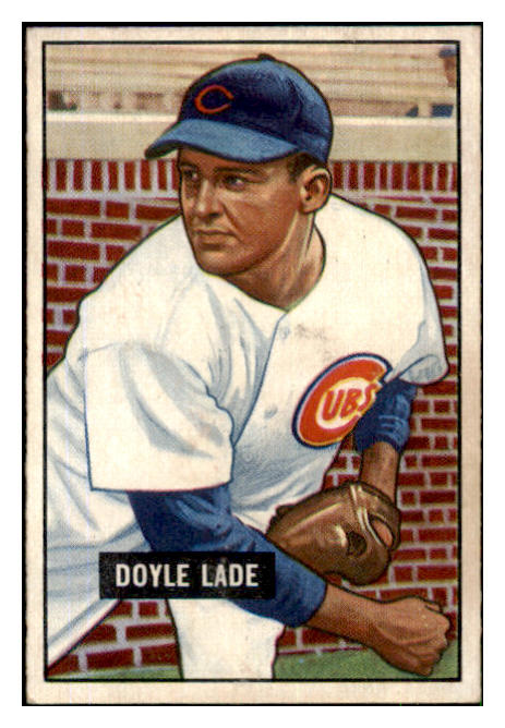 1951 Bowman Baseball #139 Doyle Lade Cubs EX-MT 492621