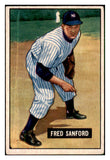 1951 Bowman Baseball #145 Fred Sanford Yankees VG-EX 492625