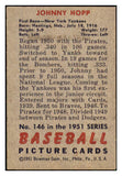 1951 Bowman Baseball #146 Johnny Hopp Yankees EX 492626