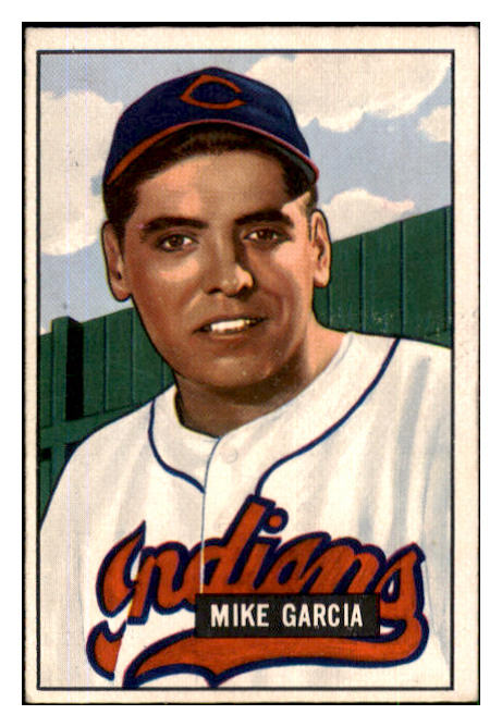 1951 Bowman Baseball #150 Mike Garcia Indians EX-MT 492630