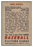 1951 Bowman Baseball #150 Mike Garcia Indians EX-MT 492630