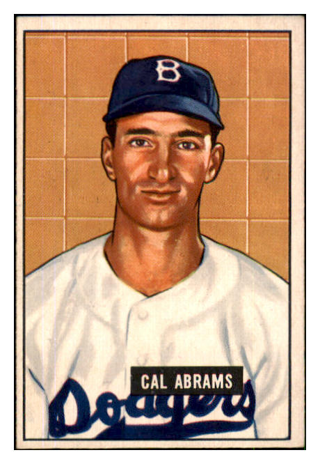 1951 Bowman Baseball #152 Cal Abrams Dodgers EX-MT 492631