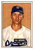 1951 Bowman Baseball #152 Cal Abrams Dodgers EX-MT 492631