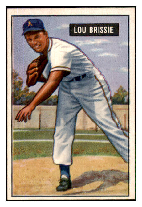1951 Bowman Baseball #155 Lou Brissie Indians EX-MT 492634