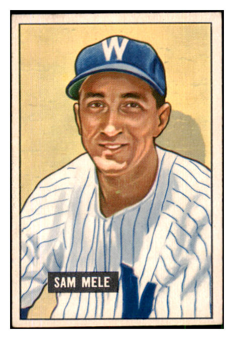 1951 Bowman Baseball #168 Sam Mele Senators EX-MT 492646