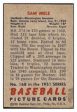 1951 Bowman Baseball #168 Sam Mele Senators EX-MT 492646