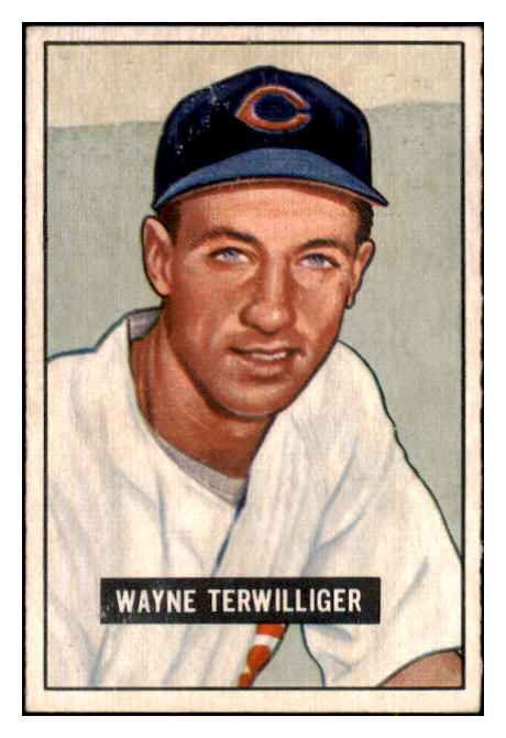 1951 Bowman Baseball #175 Wayne Terwilliger Cubs EX-MT 492654