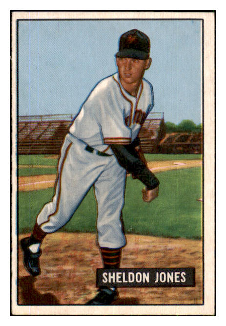 1951 Bowman Baseball #199 Sheldon Jones Giants EX 492670