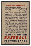 1951 Bowman Baseball #206 Connie Marrero Senators EX-MT 492676