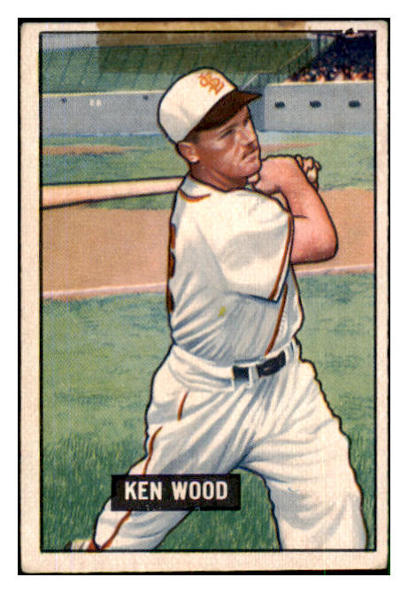 1951 Bowman Baseball #209 Ken Wood Browns PR-FR 492679