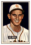 1951 Bowman Baseball #210 Les Moss Red Sox EX-MT 492680