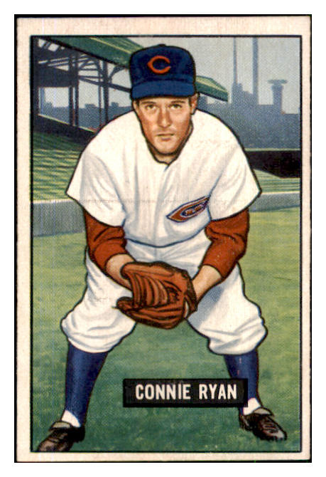 1951 Bowman Baseball #216 Connie Ryan Reds EX-MT 492686