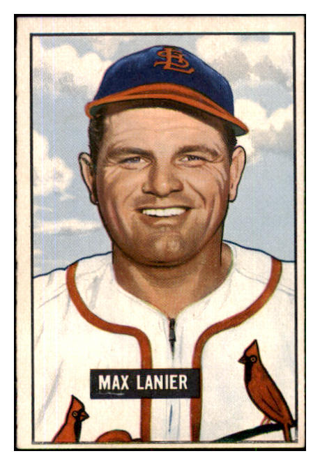 1951 Bowman Baseball #230 Max Lanier Cardinals EX-MT 492694