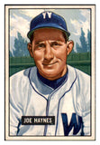 1951 Bowman Baseball #240 Joe Haynes Senators EX-MT 492703