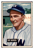 1951 Bowman Baseball #241 Irv Noren Senators VG-EX 492704