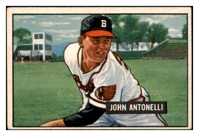 1951 Bowman Baseball #243 John Antonelli Braves VG-EX 492706