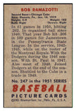 1951 Bowman Baseball #247 Bob Ramazzotti Cubs EX-MT 492709