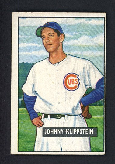 1951 Bowman Baseball #248 Johnny Klippstein Cubs VG 492710
