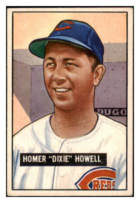 1951 Bowman Baseball #252 Dixie Howell Reds VG-EX 492714