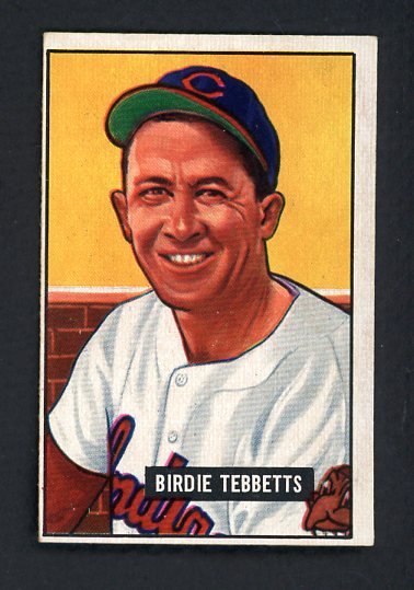 1951 Bowman Baseball #257 Birdie Tebbetts Indians VG-EX 492717