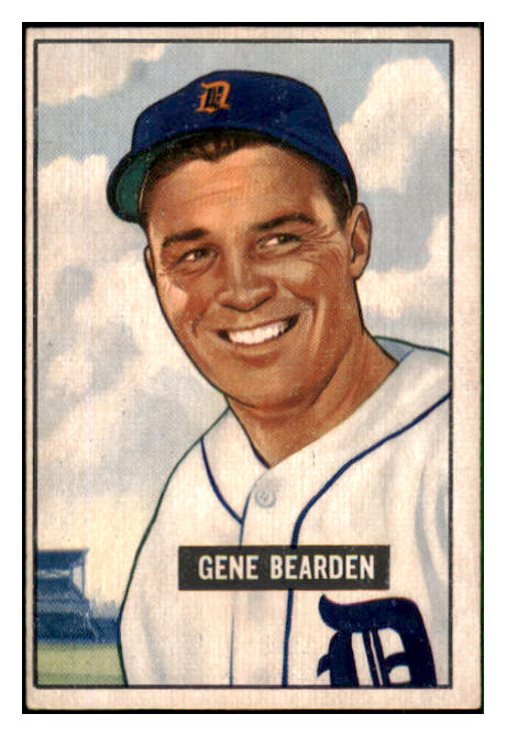 1951 Bowman Baseball #284 Gene Bearden Tigers GD-VG 492723