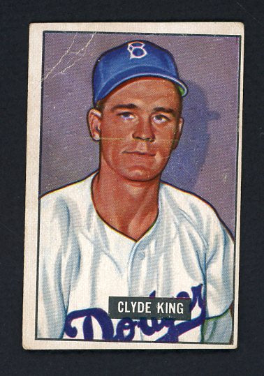 1951 Bowman Baseball #299 Clyde King Dodgers GD-VG 492725