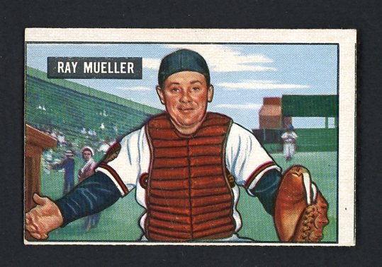 1951 Bowman Baseball #313 Ray Mueller Braves VG 492727