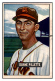 1951 Bowman Baseball #316 Duane Pillette Browns VG-EX 492728