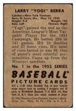 1952 Bowman Baseball #001 Yogi Berra Yankees VG 492729