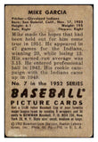 1952 Bowman Baseball #007 Mike Garcia Indians GD-VG 492739