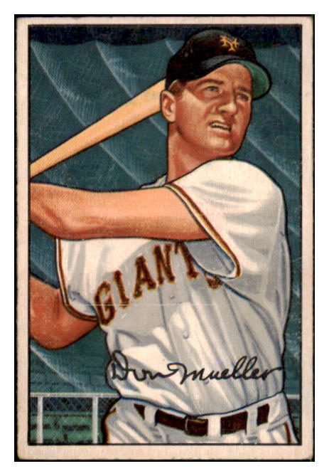 1952 Bowman Baseball #018 Don Mueller Giants VG-EX 492750