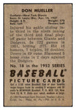 1952 Bowman Baseball #018 Don Mueller Giants VG-EX 492750