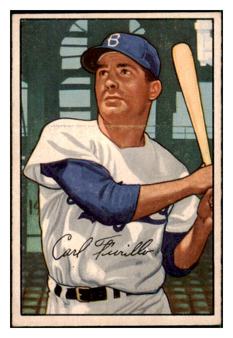 1952 Bowman Baseball #024 Carl Furillo Dodgers EX 492761