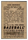 1952 Bowman Baseball #036 Cass Michaels Senators VG 492774