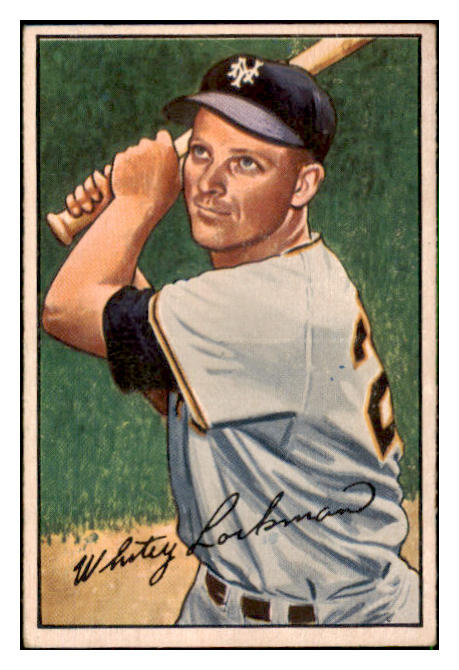 1952 Bowman Baseball #038 Whitey Lockman Giants VG-EX 492776