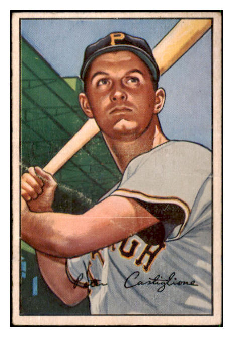 1952 Bowman Baseball #047 Pete Castiglione Pirates VG-EX 492788