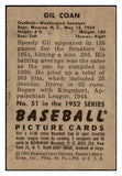 1952 Bowman Baseball #051 Gil Coan Senators VG-EX 492792